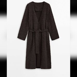 Massimo Dutti Long Boucle Dressing Gown